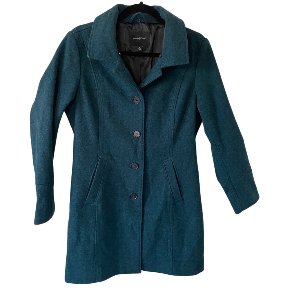 Banana Republic Navy Blue Peacoat - Picture 4 of 12